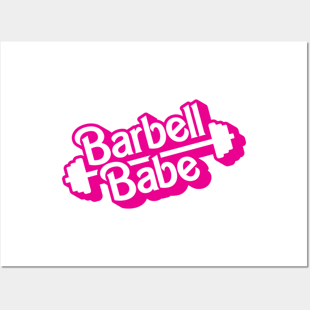 Barbell Babe Doll Logo Wall Art by brogressproject